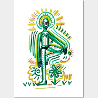 love yoga Posters and Art